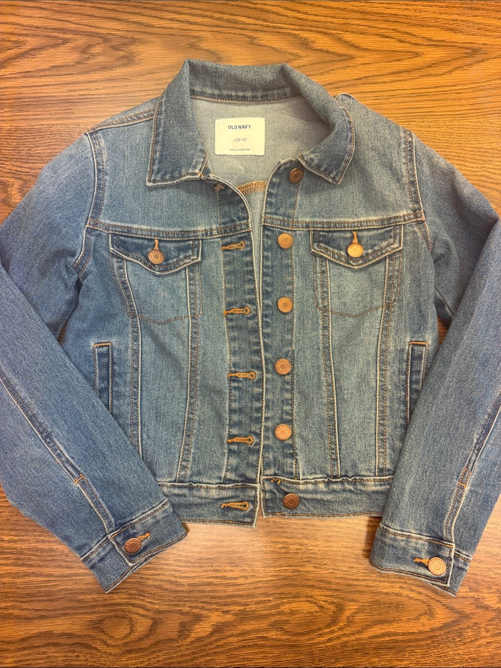 Kids Old Navy Denim Jacket with Copper Buttons
